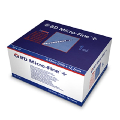 Insulin syringe  BD Microfine+ 29G - Box of 300