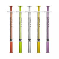 Seringues Unisharp 1 mL, aiguille sertie 30G x 12mm – Couleur - Boîte de 100